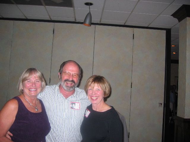 Judy, Terry Grumley, & Caye (Boy, if you want to be in pictures, bring you own camera - Ha!)